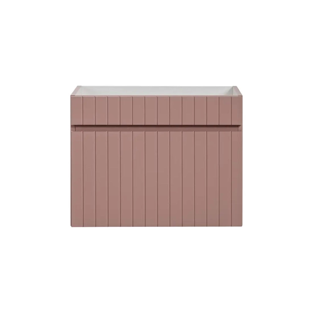 Mobile sottolavabo ICON 60 cm – 1 cassetto – Finitura rosa cipria – Sospeso – Stile moderno