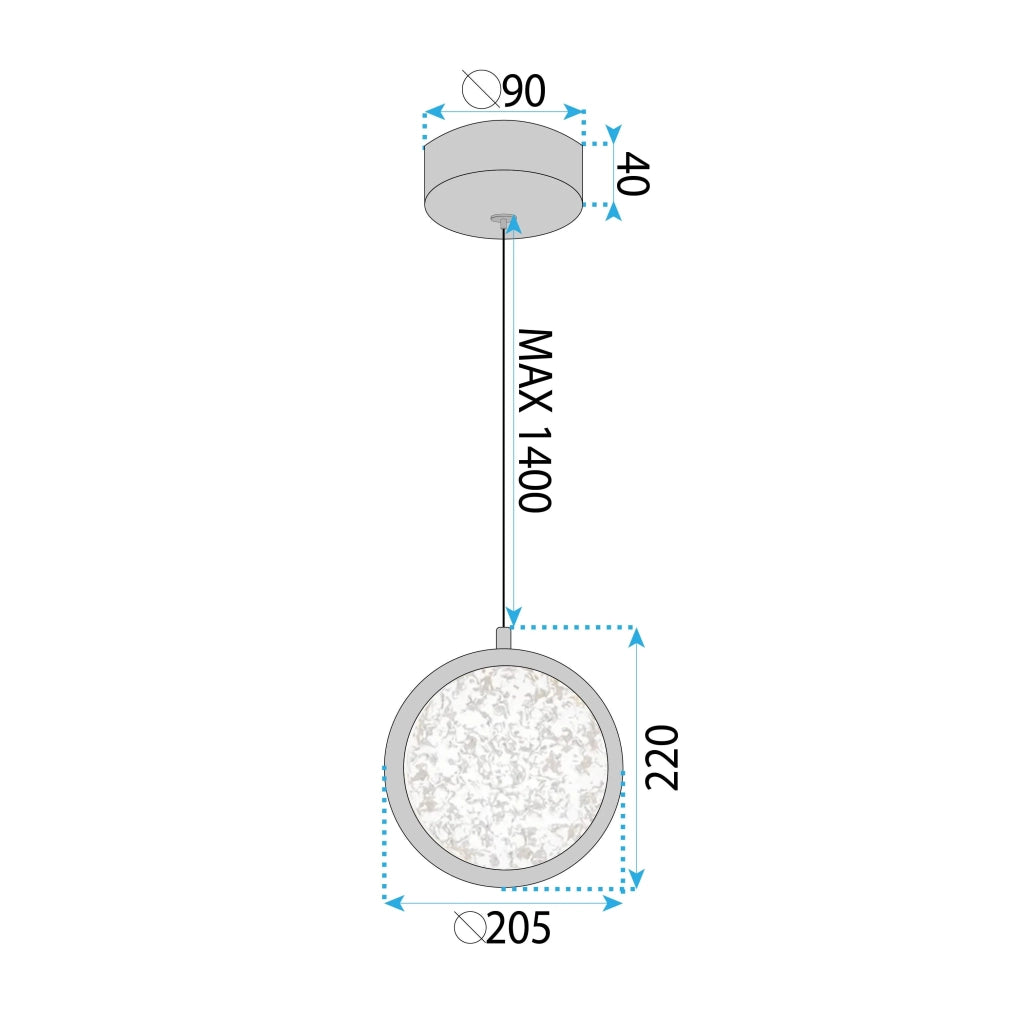 Lampadario A Sospensione In Cristallo Led Lhj100-1cp Złota