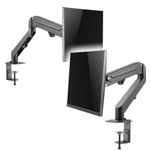 Braccio monitor da scrivania Supporto per schermi da 17-27" conforme a VESA, con molla a gas