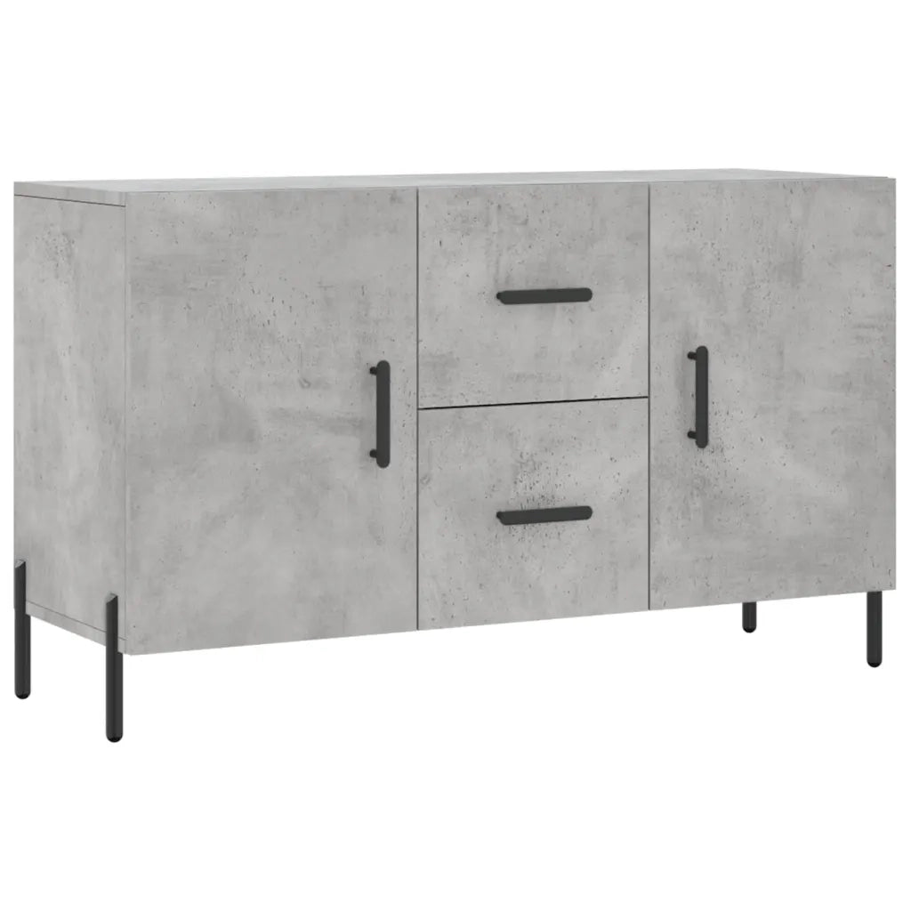 Credenza | Madia | Buffet da pranzo | Armadio da pranzo Grigio Cemento 100x36x60 cm in Legno Multistrato