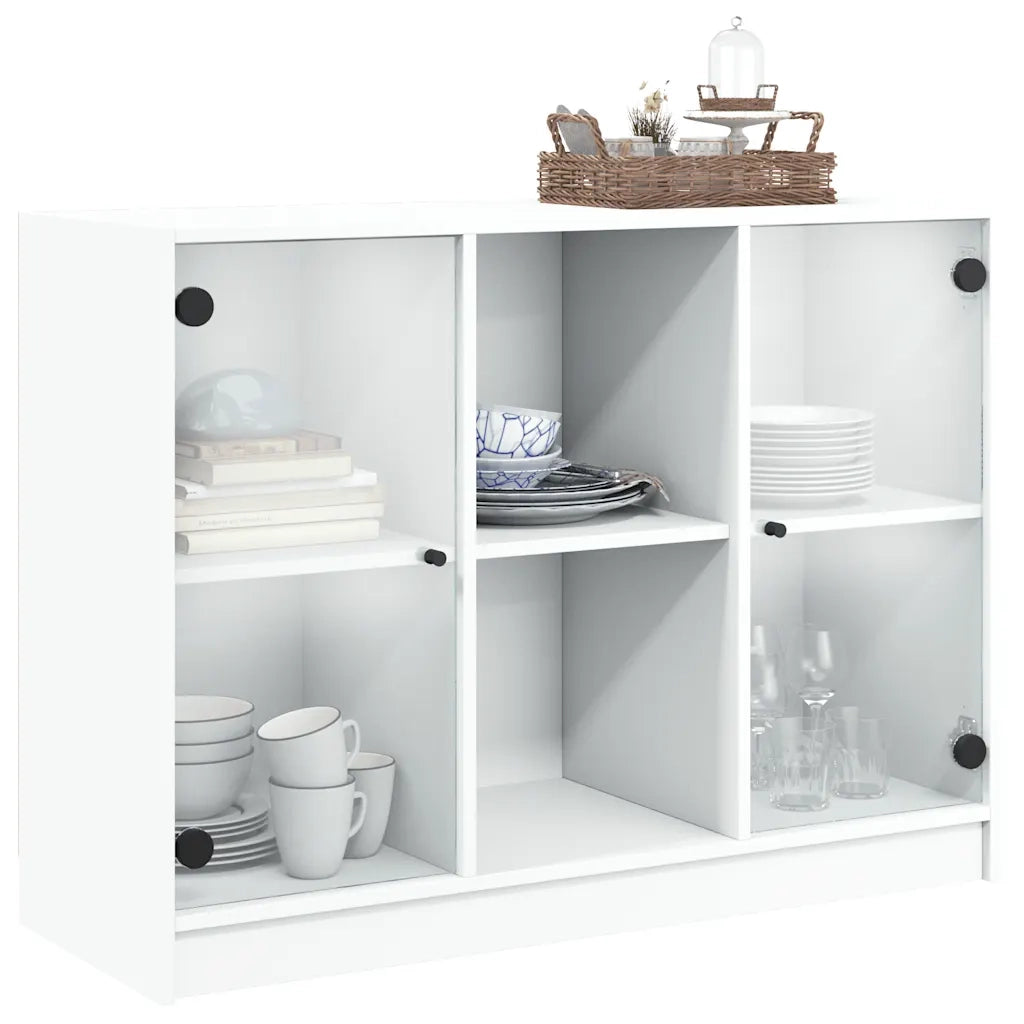 Credenza Bianca 102x37x75,5 cm in Truciolato 3295871