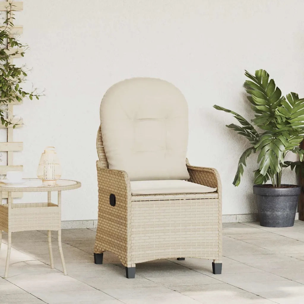 Poltrona reclinabile Beige 56 x 66 x 95 cm polyrattan CFW5498014