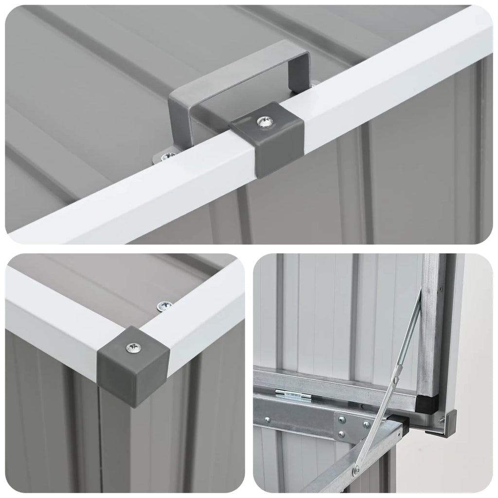 Baule da Giardino Grigio 171x99x93 cm 46270