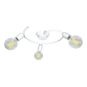 Plafoniera 3xE27 Montatura Verniciata Bianco E-Energy Daniela