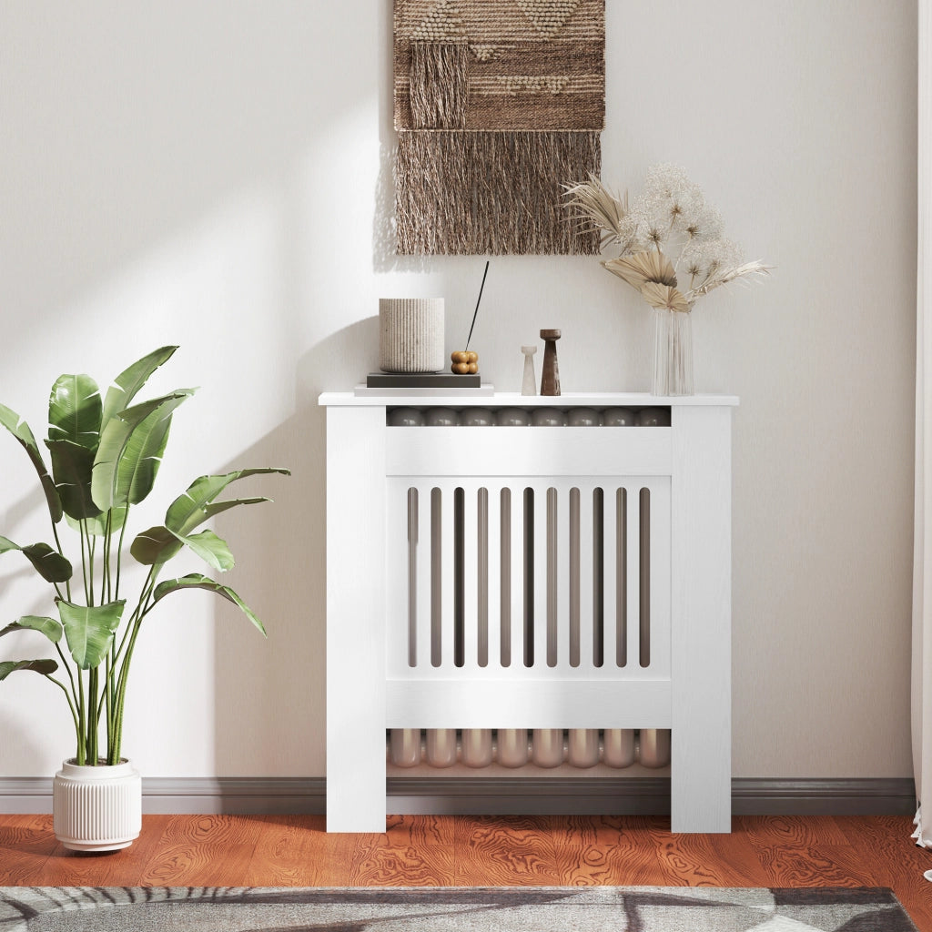 Copertura per termosifone ¨C zephmum ¨C MDF bianco 78x19x81 cm