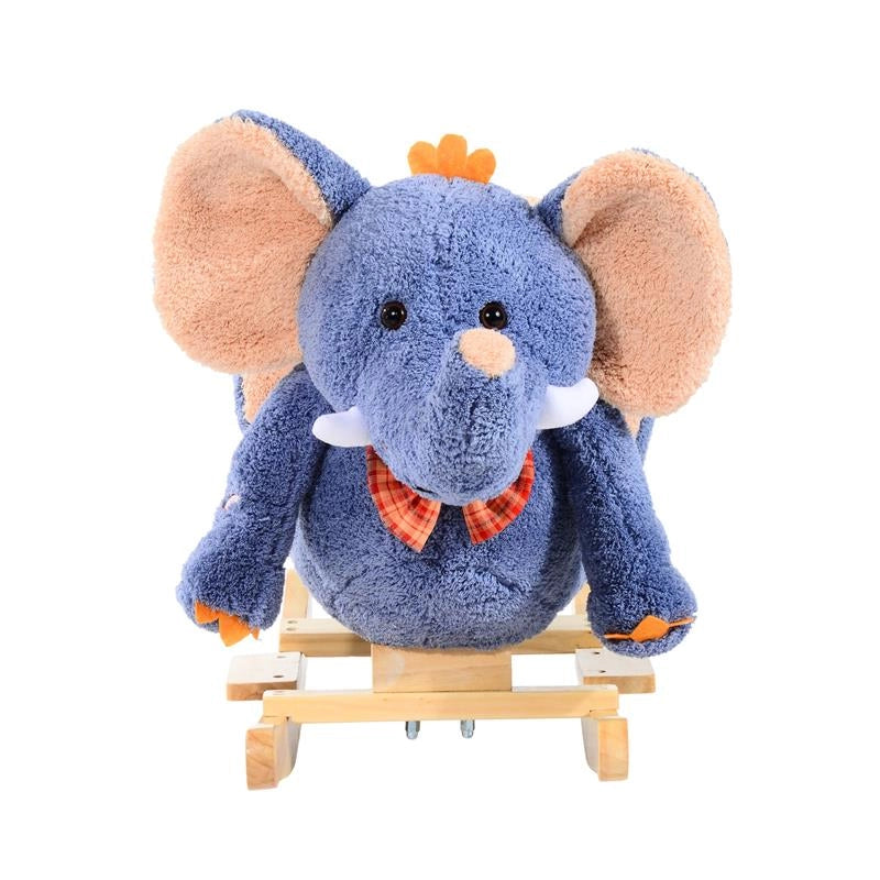 ELEFANTE A DONDOLO PER BAMBINI A FORMA DI ELEFANTE BLU