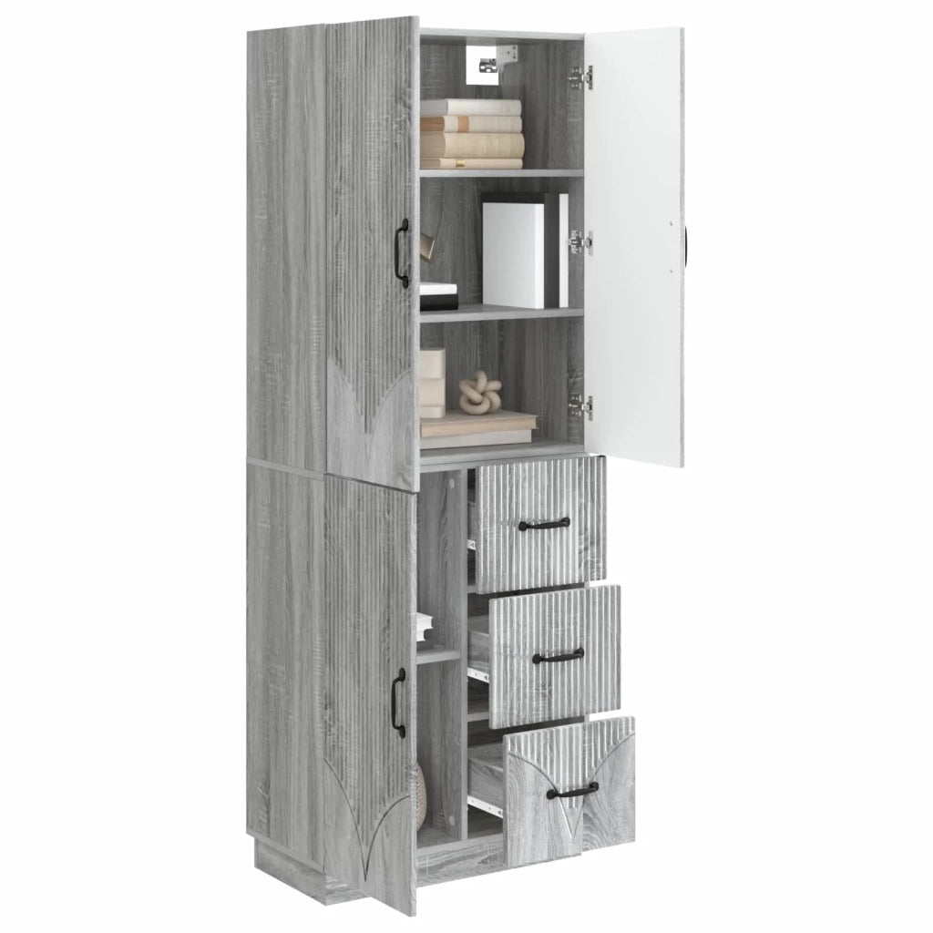 Set di armadi 2 pz Sonoma grigio Legno ingegnerizzato 3416823