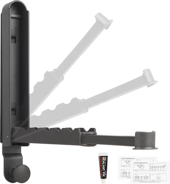 Assecco portatile per abbigliamento per balcone, camera da letto, bagno - Grigio
