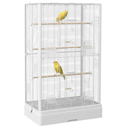 Voliera per uccelli ¨C zephmum ¨C bianco 61x36,5x98 cm