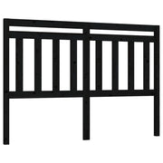 Testiera | Testata per Letto Nera 166x4x100 cm in Legno Massello di Pino