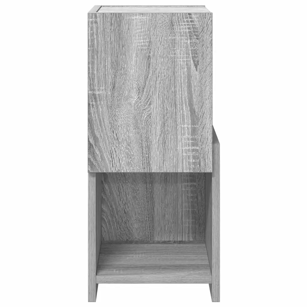 Mobile angolare Grigio Sonoma 25,5x25x55cm Legno multistrato