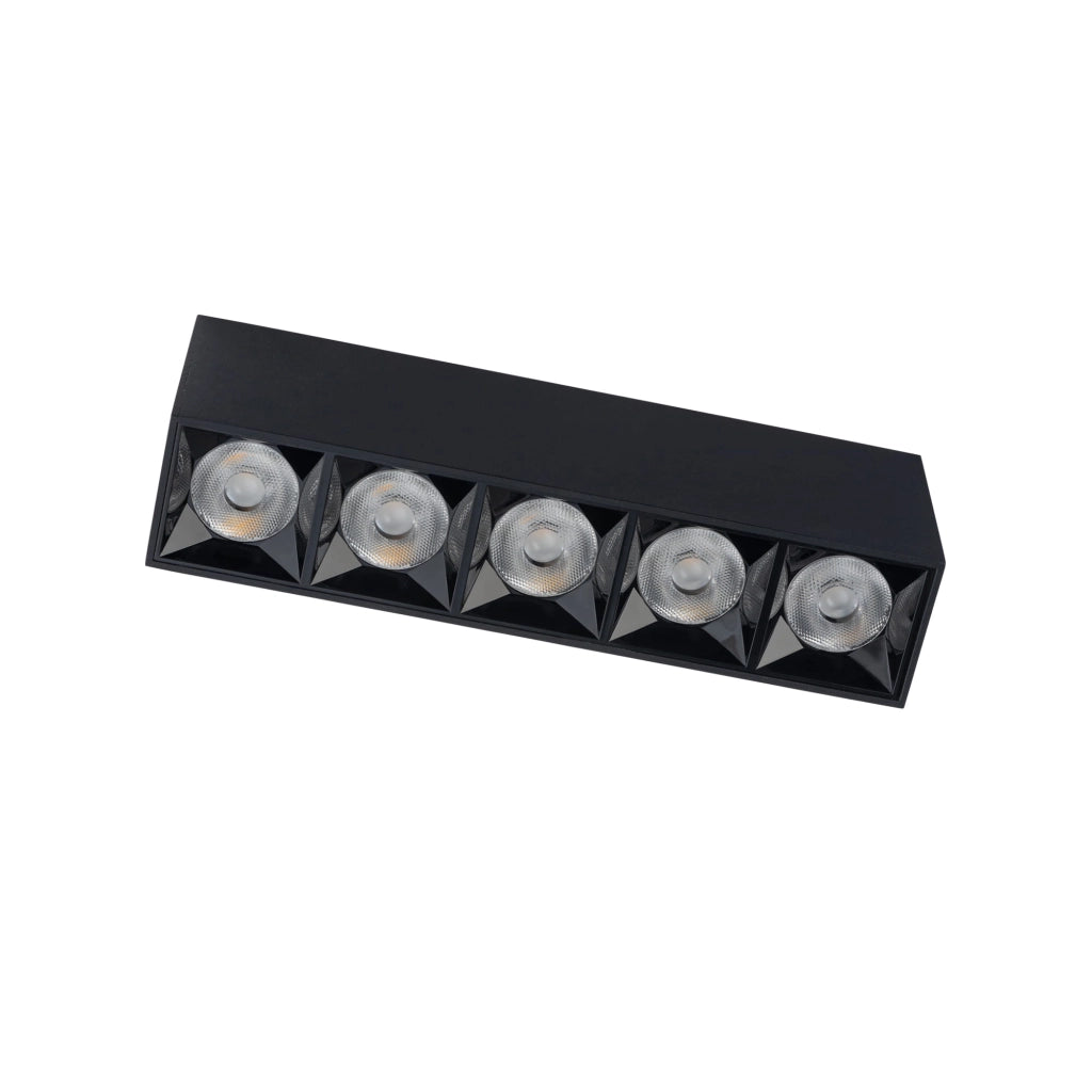 Plafoniera a barra LED nera Nowodvorski MIDI S 5x 4000K
