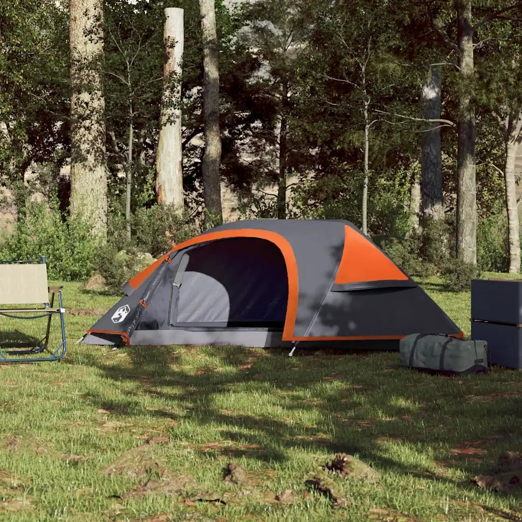 Tenda da Campeggio a Cupola 1 Persona Arancione Impermeabile 94561