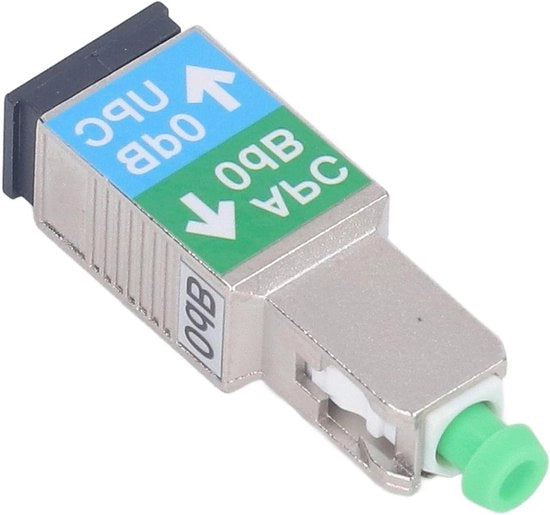 Adattatore Fibra SC-APC Connettore a Socket SC-UPC SM9/125 Adattatore ibrido compatibile con lettore di guasti visivi e misuratore di potenza ottica.