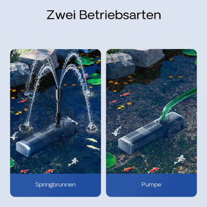 CHJ-1503 ECO Pompa da fontana con spugna filtrante 1500l/h 25 W Laghetto Stagno