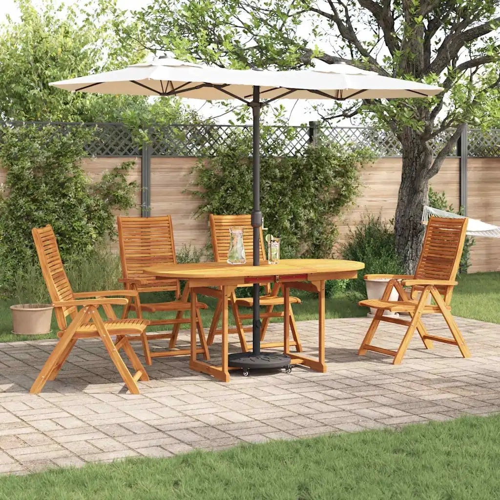 Set da Pranzo per Giardino 5 pcs Marrone 3375718