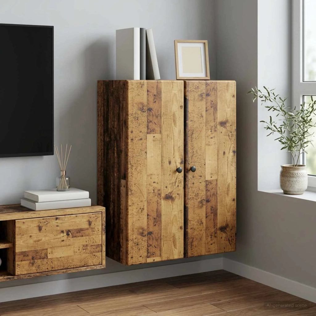 Mobiletto a muro Legno antico 66 x 34,5 x 90 cm 899083