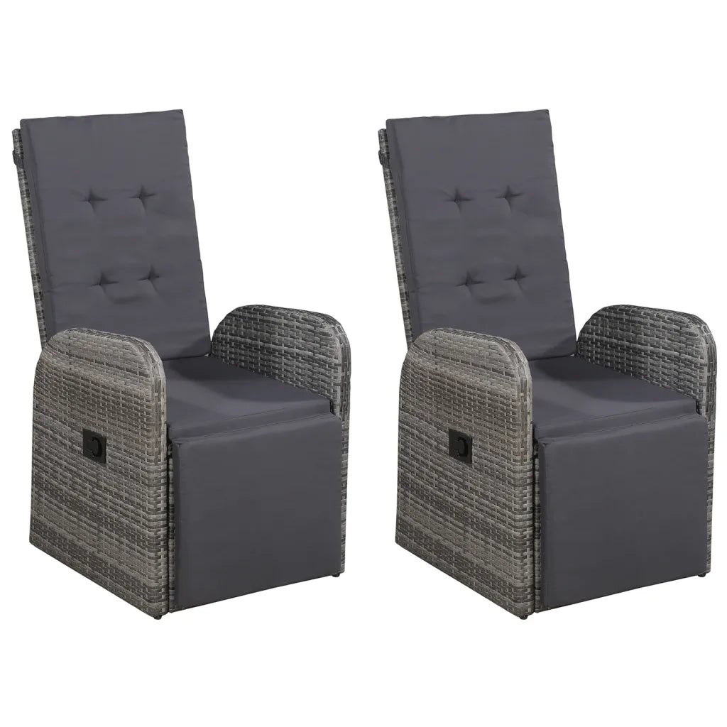Set Mobili da Pranzo per Giardino 5 pz Grigio 3072148