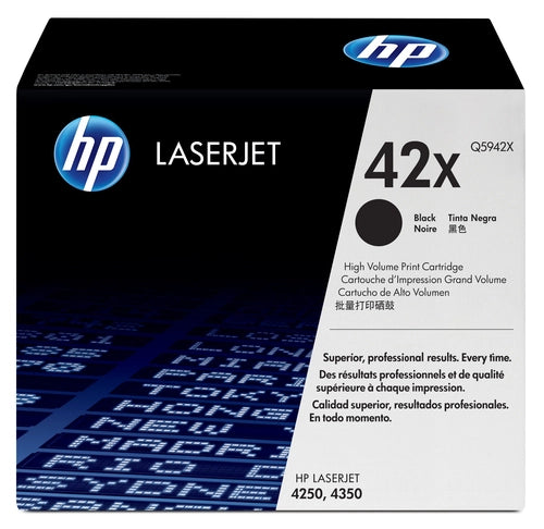 HP 42X High Yield Black Original LaserJet Toner Cartridge cartuccia toner 1 pz
