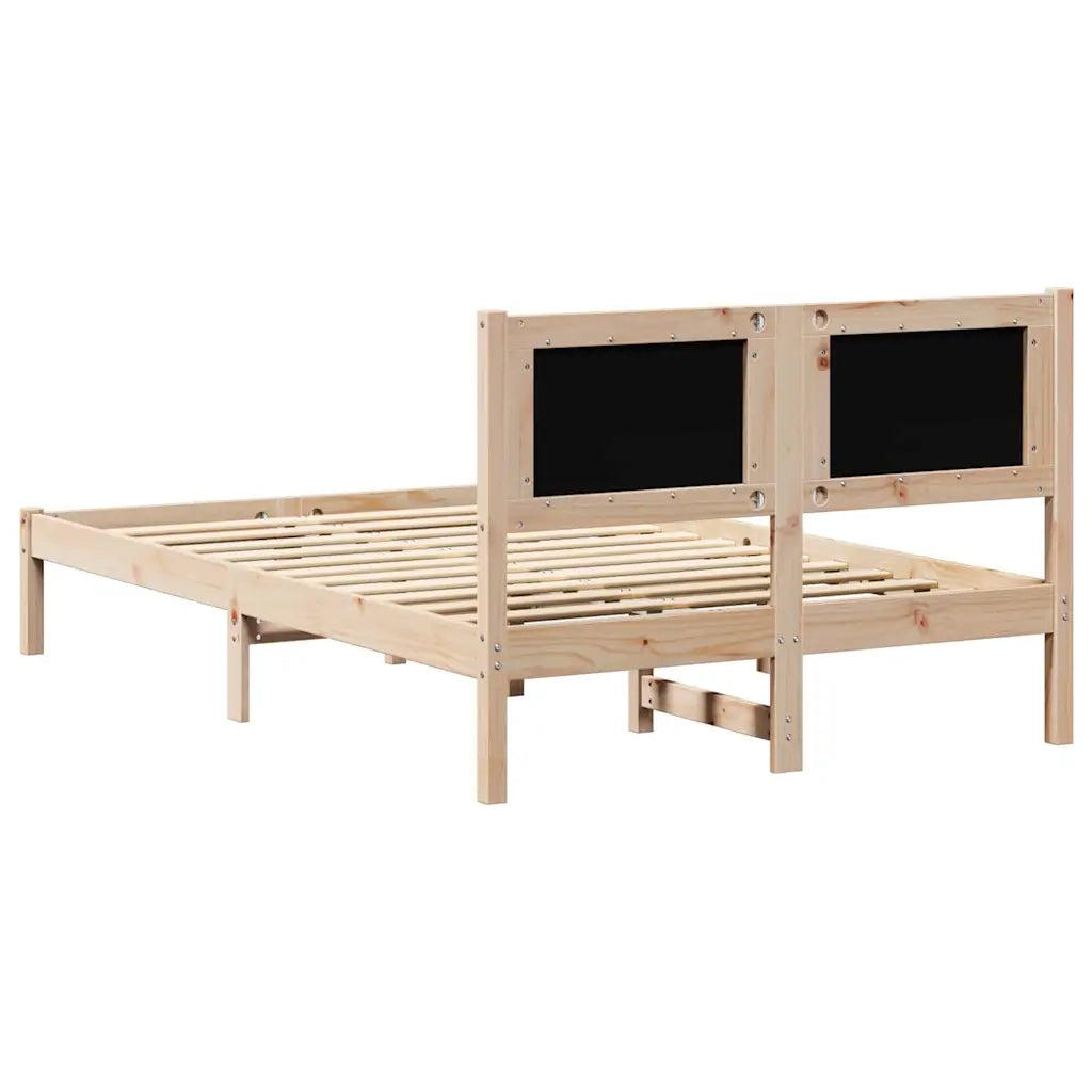 Struttura del letto Grigio chiaro 135 x 190 cm Pino massello 878199