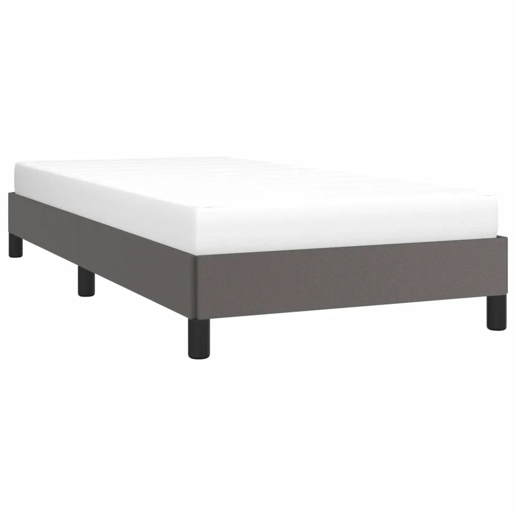 Giroletto-Struttura Letto Grigio 90x190 cm in Similpelle 879038
