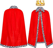 Cappello da Principe con Corona per Ragazzi per Festa di Principessa, Carnevale, Cosplay e Halloween - 90 cm