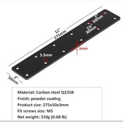 Supporto per piede/protettore di fianco, fissaggi, connettori colonne-travi, fissaggio trave letto in legno, metallico, 3 pezzi, stile 3