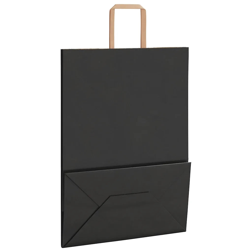Sacchetti di Carta 250 pz con Manici Neri 32x17x44 cm 4101874