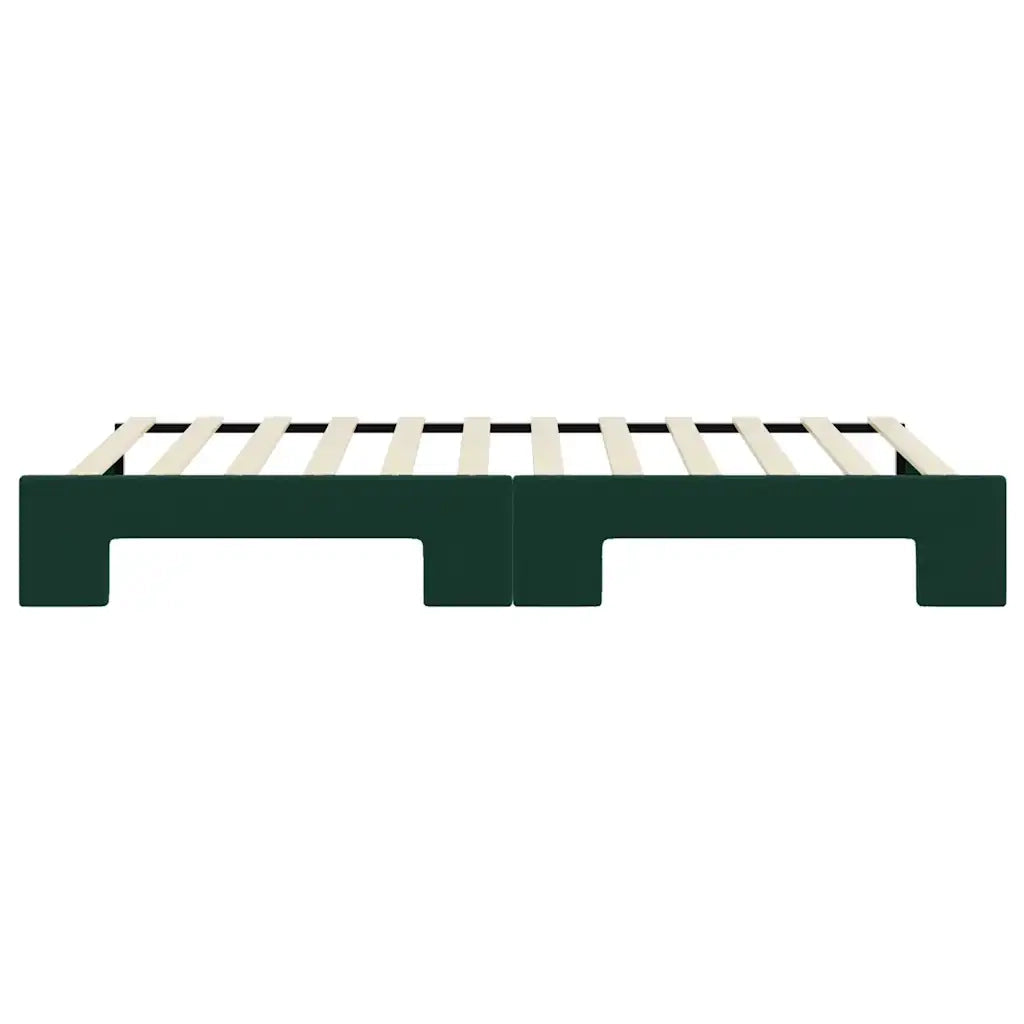 Divano Letto con Letto Estraibile-Sofa Letto-Daybed Verde Scuro 90x200cm Velluto 148856