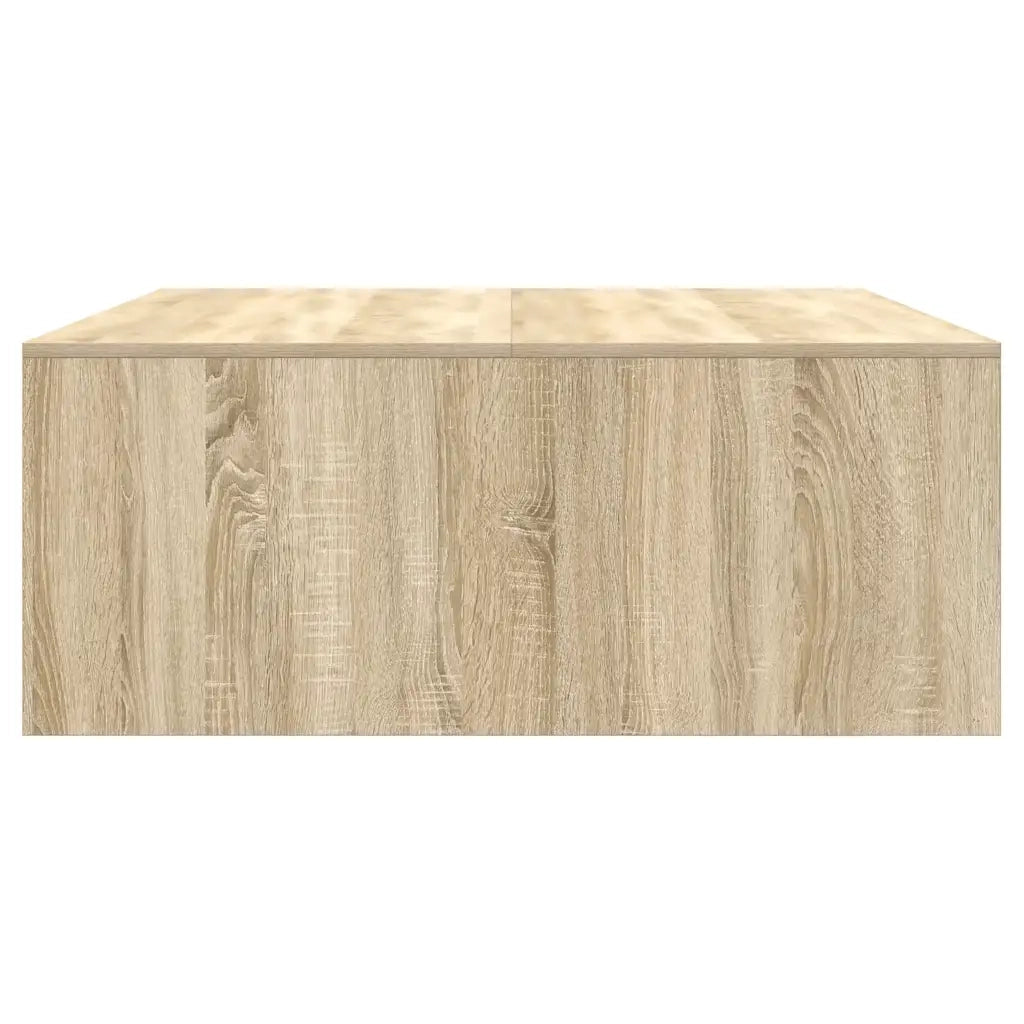 Tavolino da Salotto con Cassetti-Tavolino da soggiorno-Tavolo Rovere Sonoma 100x100x40 cm