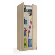 Armadio multiuso Abadubidu, Mobile portascope a 2 ante, Scarpiera con ripiani, Guardaroba portascope, cm73x37h180, Rovere