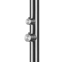 Doccia da Giardino 243,9x25x54,5 cm con Soffione Miscelatore e Lavapiedi Sined Palau Inox