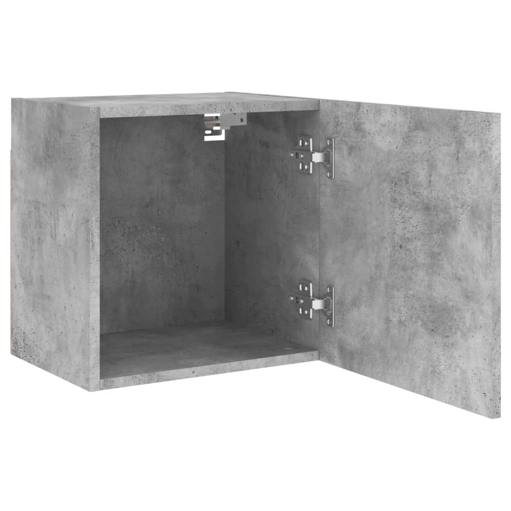 Mobile TV multimediale mensola TV credenza TV montaggio a parete adatto per sala da pranzo soggiorno camera da letto 40,5 x 30 x 40 cm legno ingegnerizzato grigio 02_0027781