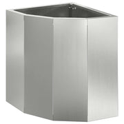 Fioriere | Cassetta per fiori | Vaso d'angolo Argento 30 x 30 x 35 cm Acciaio zincato