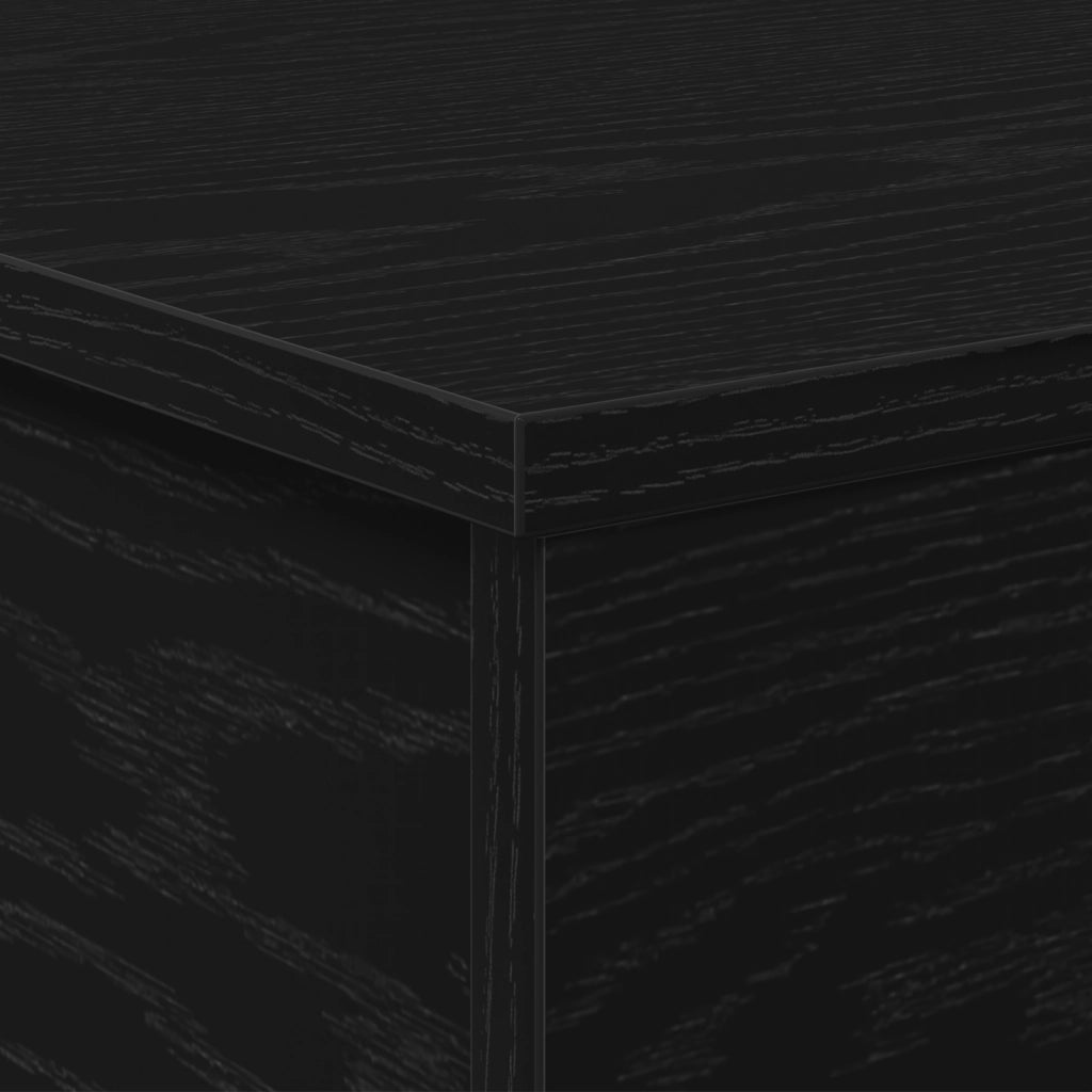 Tavolino da caffÃ¨ con piano sollevabile Nero Rovere 60x44,5x45 cm Legno ingegnerizzato