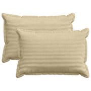 Federa 2 pz HOUTEN Grigio Verde Chiaro 50 x 80 cm corduroy 920115