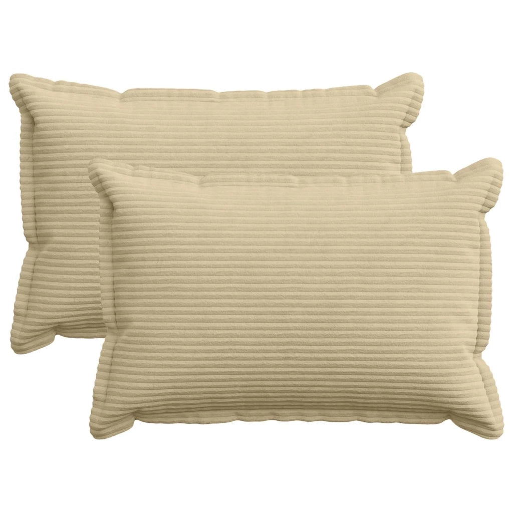 Federa 2 pz HOUTEN Grigio Verde Chiaro 50 x 80 cm corduroy 920115