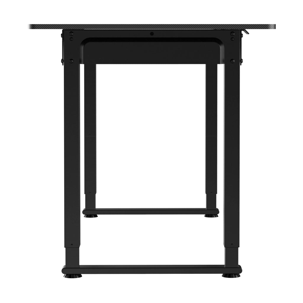 Scrivania Kirkkonummi con Piano Tavolo 160x75 cm Regolabile in Altezza - Nero pro.tec