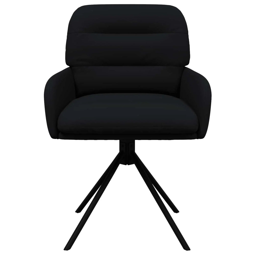 Sedie da pranzo girevoli 4 pcs Similpelle Nero 3428257