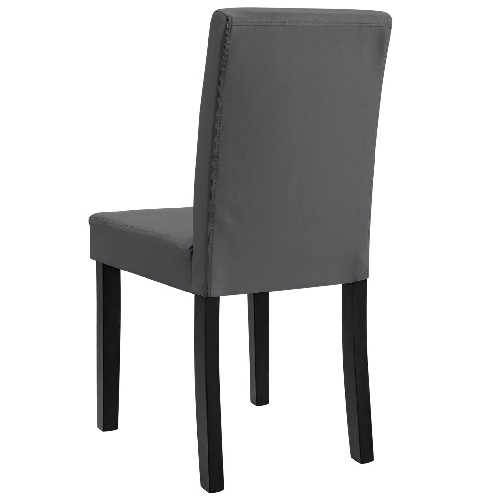 Set Hamburg di 6 Sedie Imbottite da Sala - Grigio Scuro [en.casa]