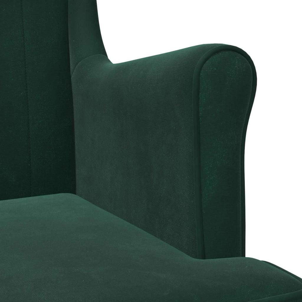 Poltrona | Sedia Relax Verde Scuro Velluto