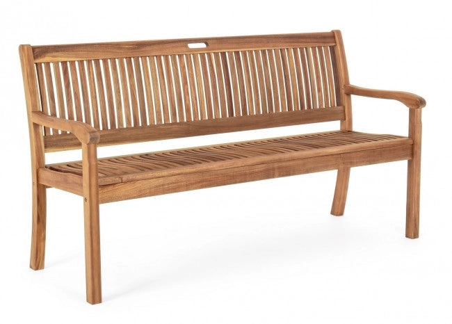 Panca 2 Posti Legno Marrone Rustica da Esterno - SERENITY
