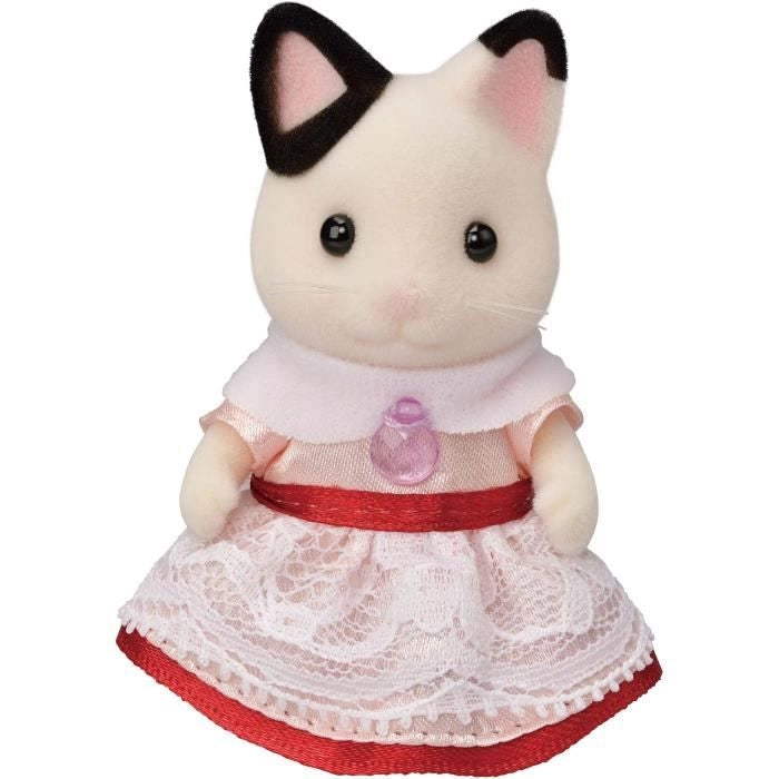 La ragazza con il gatto a due colore e il suo snack di compleanno - Famiglie Sylvanian - 5646 - da 3 anni