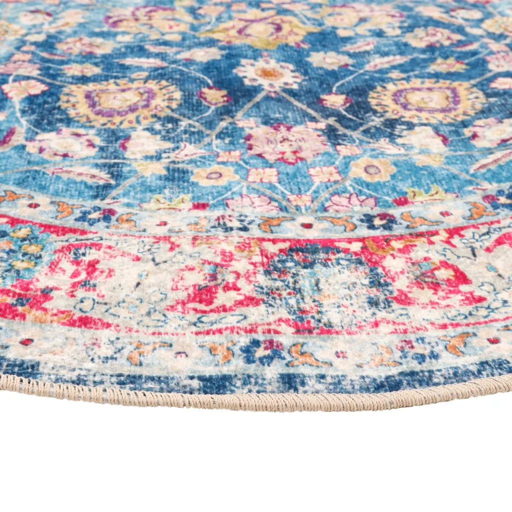 Tappeto Lavabile Multicolore Ø 120 cm 136602
