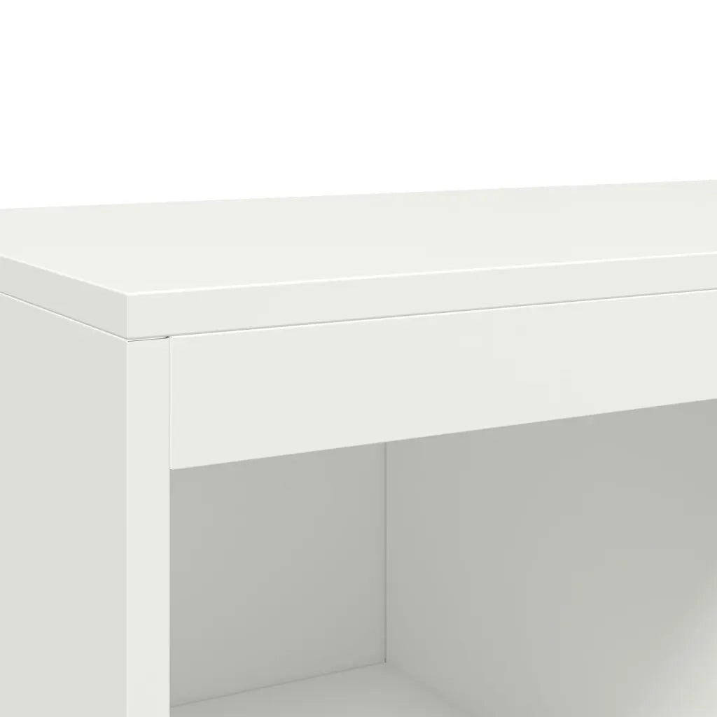 Credenza Bianca 68x39x111,5 cm Acciaio