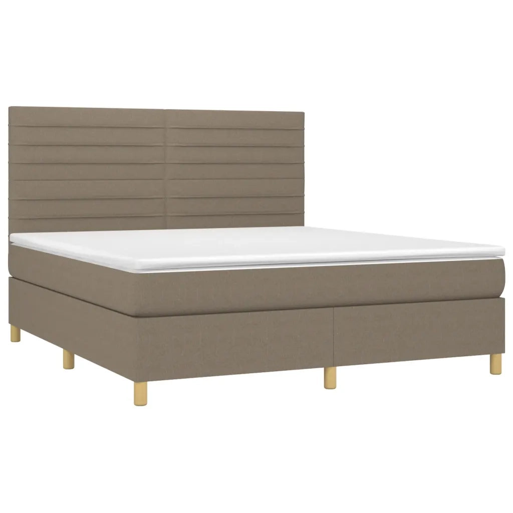 Giroletto a Molle con Materasso Tortora 160x200 cm in Tessutocod mxl 75778