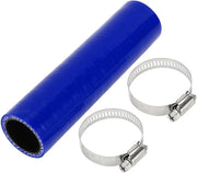 Siliconica 4-Layer - Connettore 1.18" ID - Lunghezza 150mm - Diametro 5mm - Nero/Blu - Resistente a temperature elevate - Serpentina di raffreddamento