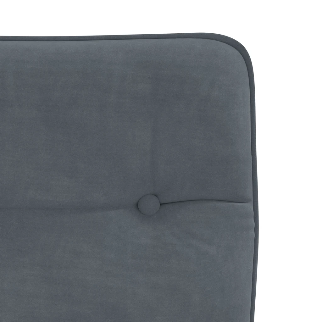 Sedie da Pranzo 6 pz Grigio Scuro in Velluto