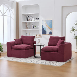 Canap¨¦ due posti in tessuto minimalista - Xylo - Comodo e confortabile con cuscini