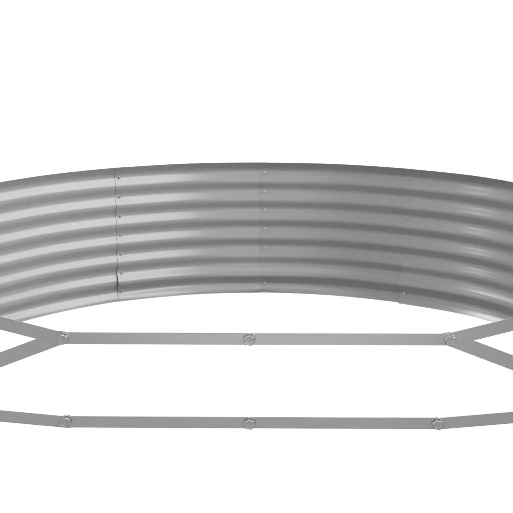 Vaso Giardino Acciaio Verniciato Polvere 450x140x36cm Antracite cod mxl 66640